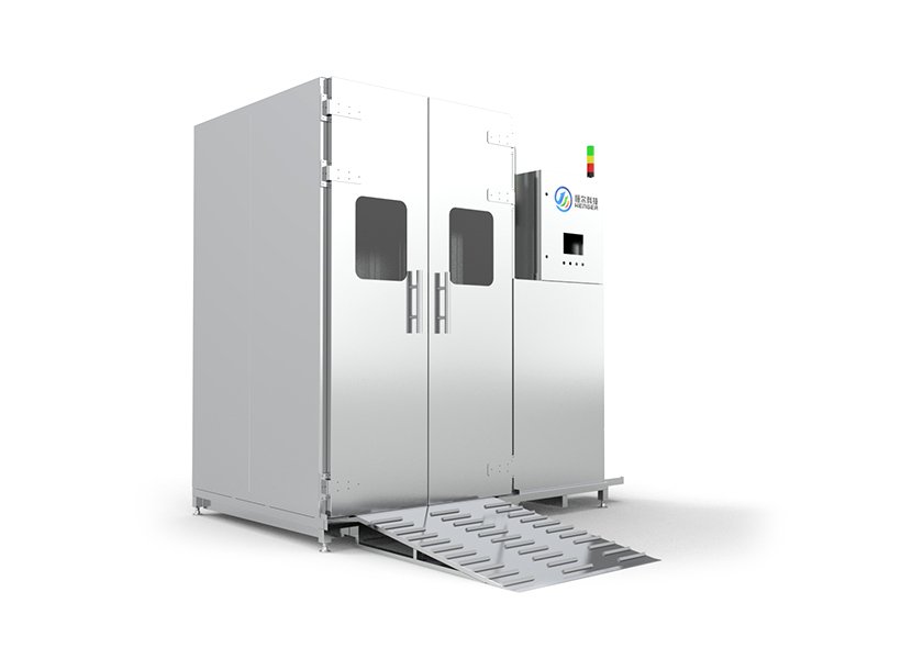 Smokehouse Rack Cart Washing Machine | Automatic Smoke Trolley Washer