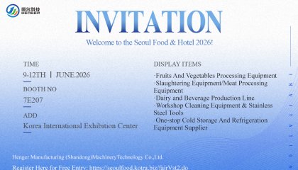 Meet Henger at Seoul Food & Hotel 2026: Your One-Stop Food Processing Partner at Booth 7E207